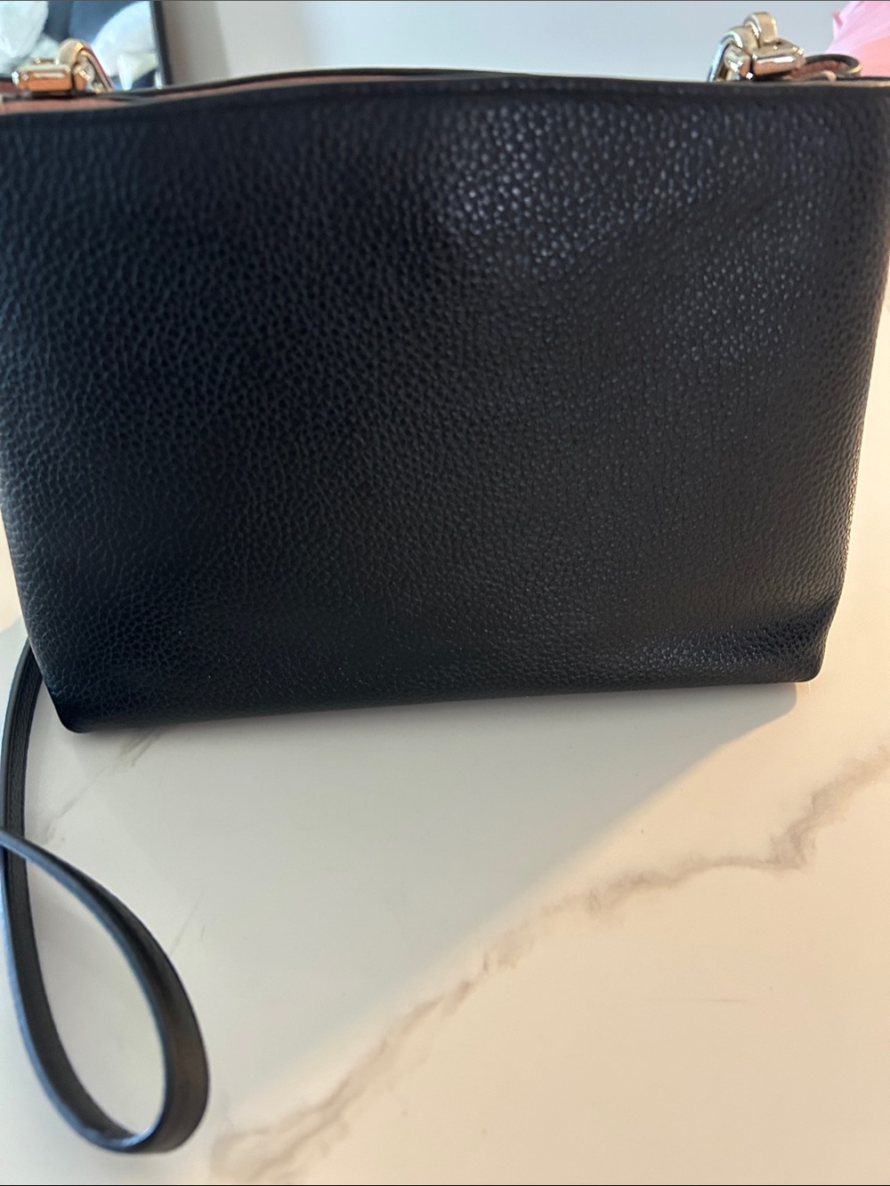 KATE SPADE Black Pebbled Leather purse w/ removable/adjustable straps - Picture 2 of 9